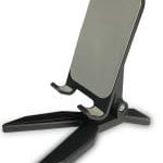 Universal Foldable Desktop Mobile & Tablet Stand – Multi-Angle Adjustable Phone Holder (Black)